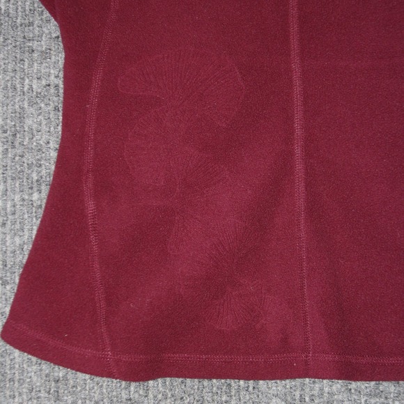 The North Face TKA 100 Fleece Jacket Womens S Burgundy Full Zip Lightweight - Picture 6 of 7